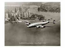 Clyde Sunderland: Lockheed Constellation, New York 1950
